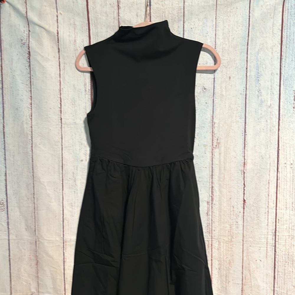 NWT J. Crew Fitted knit mockneck dress with poplin skirt - Picture 7 of 11